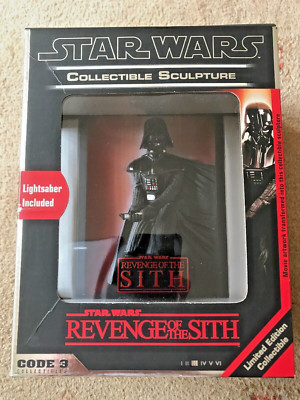 Star Wars Code 3 Darth Vader Die Rache der Sith Limited Edition Skulptur MISB