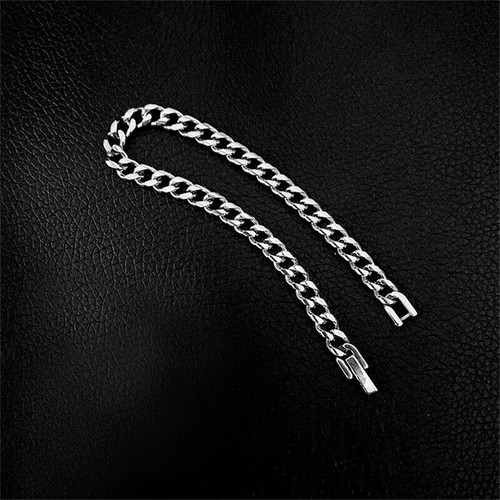 Titanium Steel Link Chain Bracelet for Men Women,Punk Hip Hop Bracelet - 第 5/6 張圖片