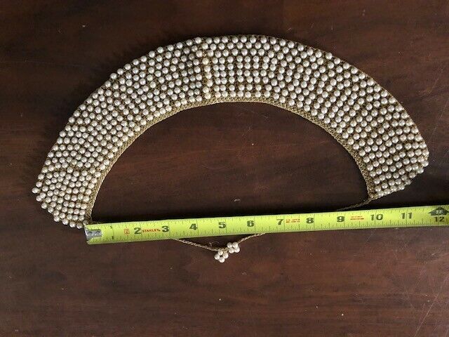 Vintage Faux Pearl Collar Necklace - image 6