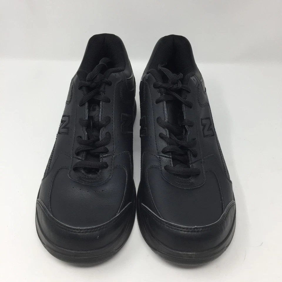 New Balance Black Leather Shoes Sz 10B Lace Up Walking Sneakers Abzorb WW576BK - Image 2 of 4