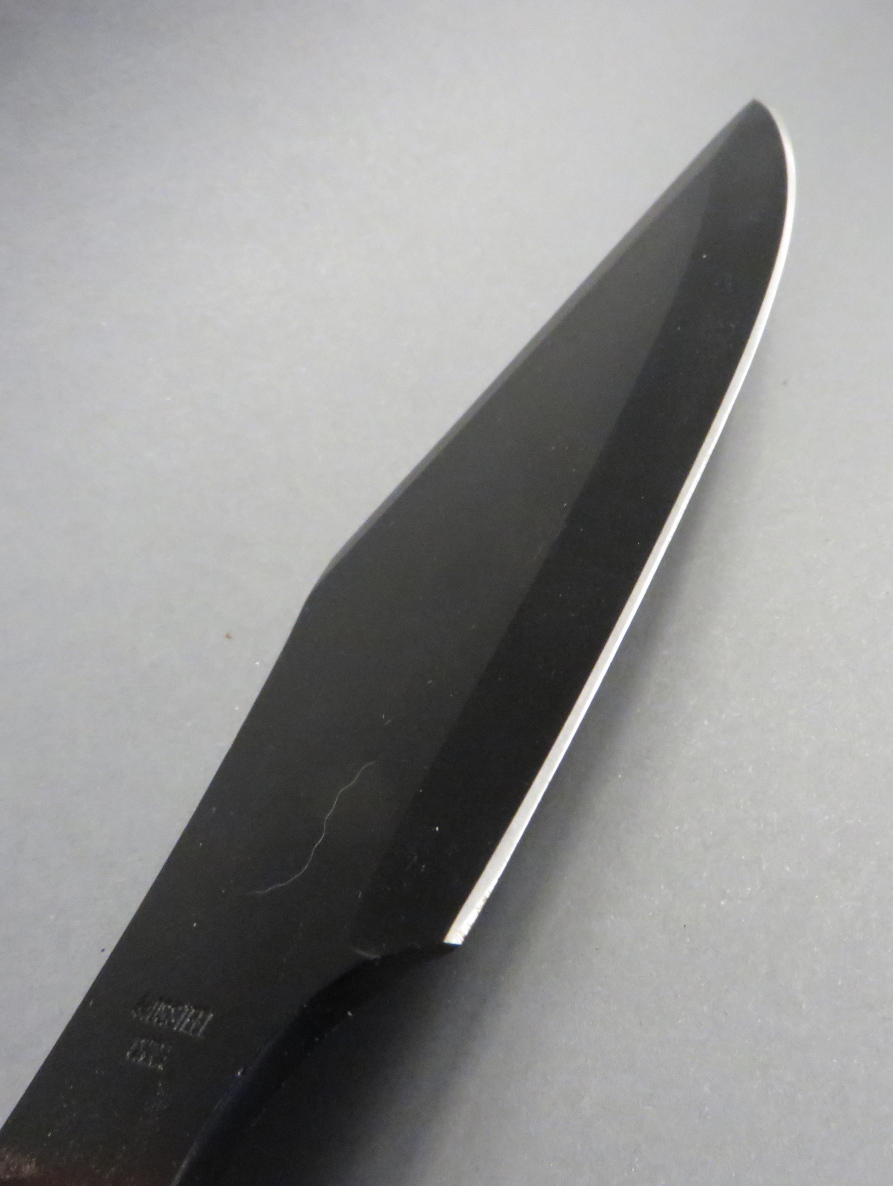 SHARPER brand FIXED BLADE KNIFE 440 S with sheath, cord wrap