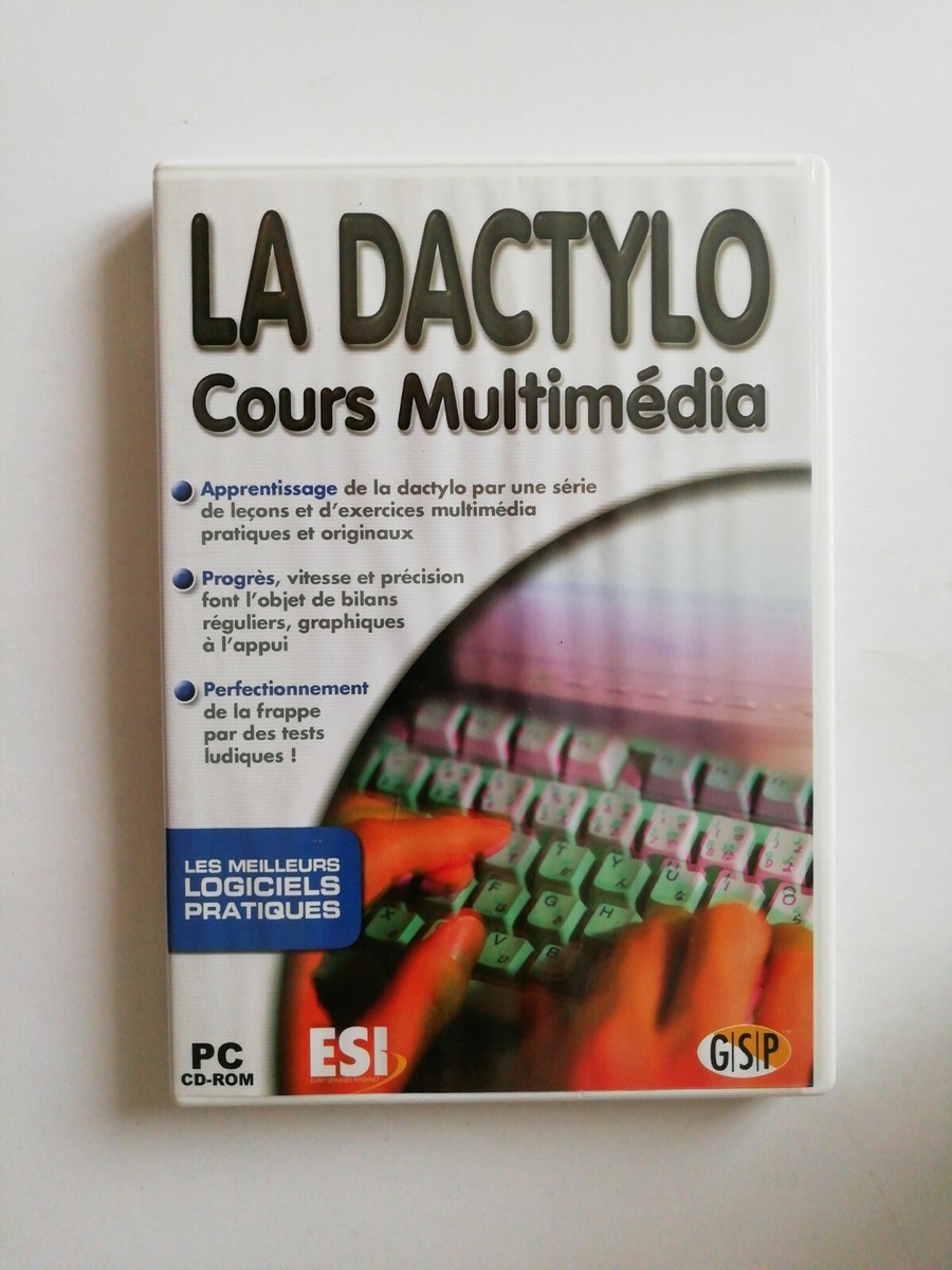 Cours De Dactylo Multimédia La Dactylo – CD-Rom PC (comme Neuf)