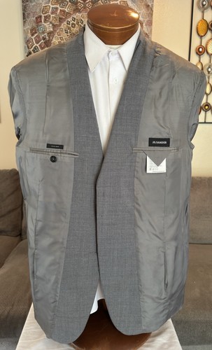 Jill Sander Mens Gray 3 Btn Blazer Sz 44 R MINT! - Picture 5 of 8