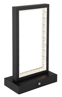Globo Samega LED Tischleuchte 3W CCT Schwarz Matt, Metall 23cm 24008S