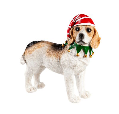 Beagle Holiday Resin Tabletop Figurine