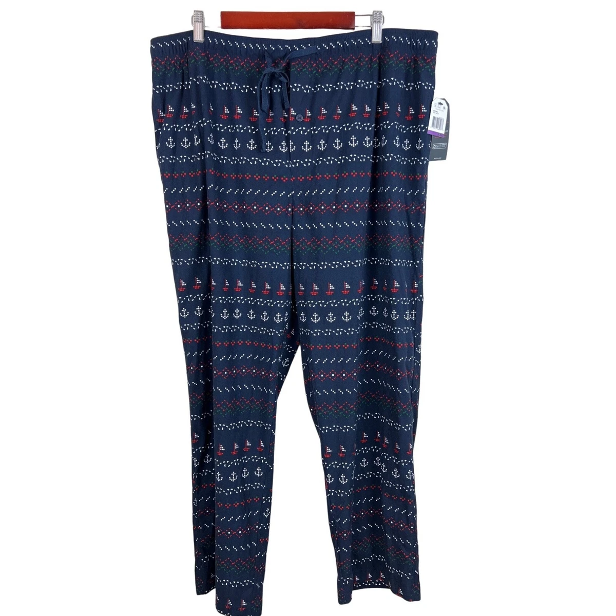 NEW! Nautica Blue Sailing Anchor Sleep Pajama Pants Joggers Men's