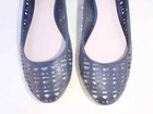 CALVIN KLEIN CK black leather Nappa Flats Ballerina 6 1/2 US 37 EURO — photo 5