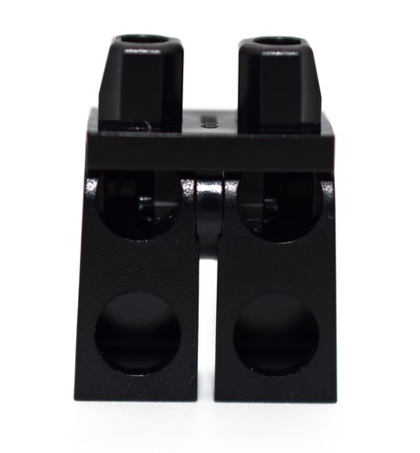Neu Lego Minifigur Beine schwarze Hose Hund silber Knochen Schlüsselanhänger braun Gürtel Skater - Bild 2 von 5