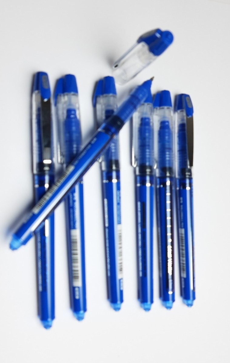 7 x M&G UNIT Rollerball Pen, 0.7mm BLUE ? Ink | eBay