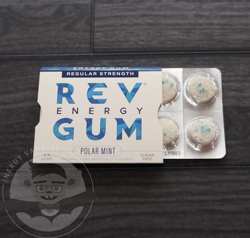Rev Energy Gum | Polar neuwertig | 2 versiegelte Packungen, Koffeinkaugummi normaler Stärke, Neu - Bild 2 von 7