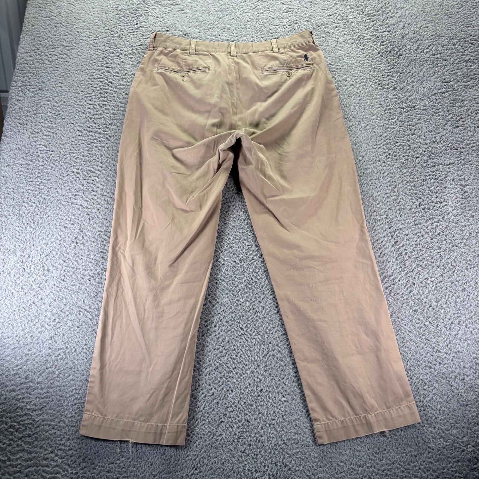 Polo Ralph Lauren pantaloni chino uomo 34x30 beige cotone pantaloni suffield fit pony