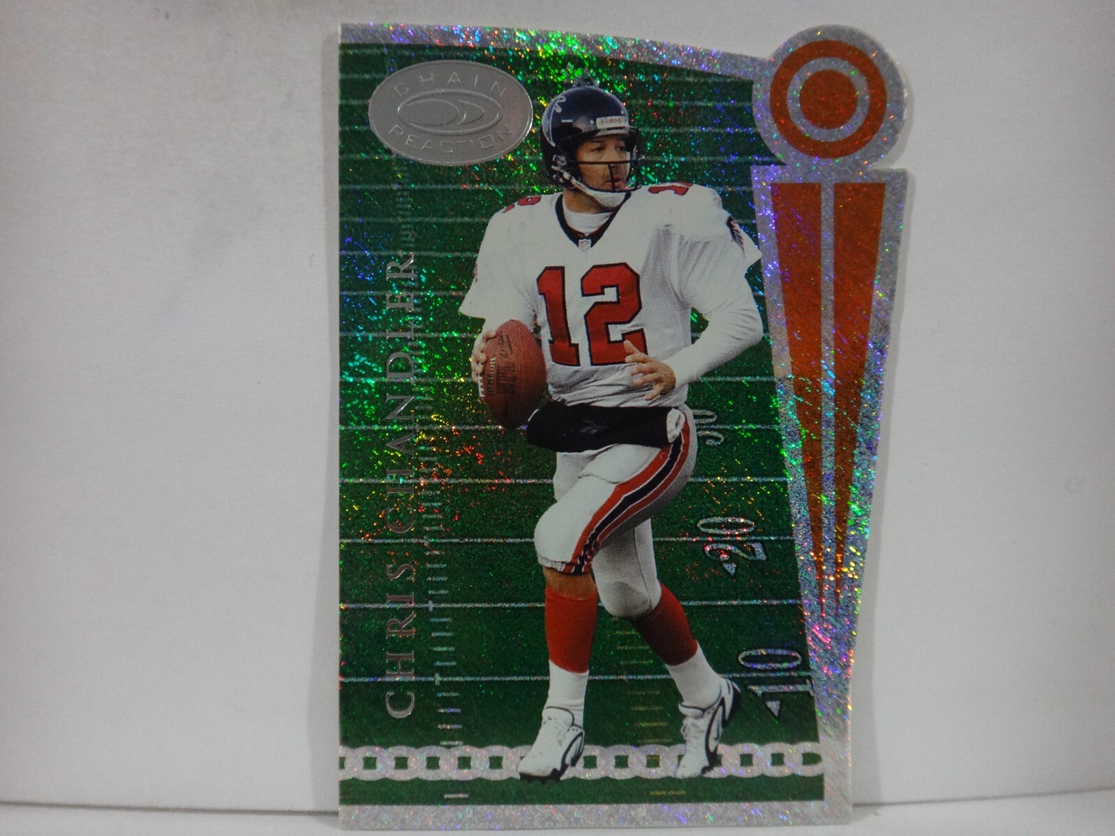 1999 Donruss Preferred QBC Chain Reaction Falcons Card #5B Chris Chandler /5000