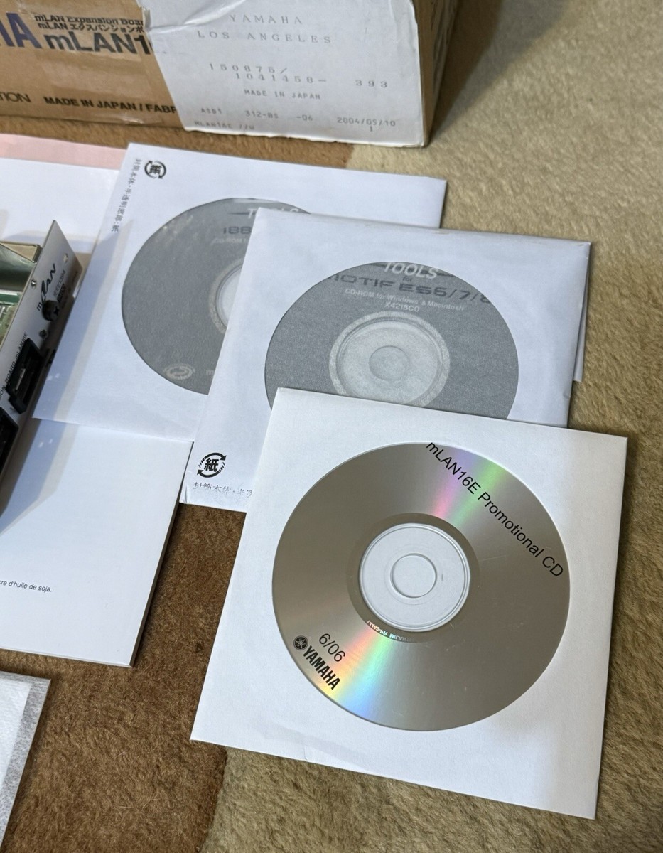 Yamaha mLAN Expansion Board mLAN16E w 2 Firewire Input Sockets