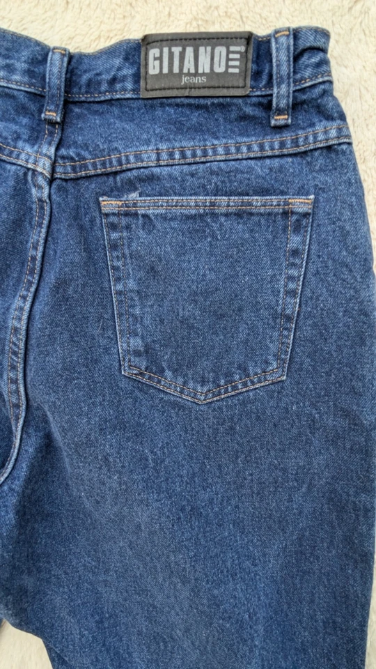 VTG Gitano Denim Jeans Women Size 14 26X29 Blue Tapered Ankle Mom - Image 4 of 4