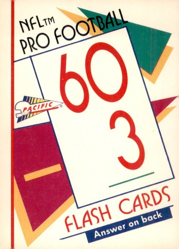 S2R7: 1991 Pacific Trading Cards Football Flash Cards 1-110 (pick a card) - Picture 26 of 218