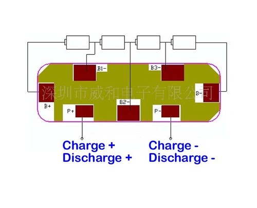 PCM Protection Circuit Module BMS 4A for 4S 14.8V Li-ion Li-Po battery 4S4W004 - Picture 5 of 5