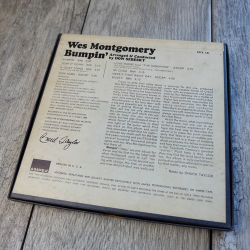 1965 Wes Montgomery – Bumpin Reel to Reel Tape – VSTX 341 – 3 3/4 ISP - Imagen 13 de 17