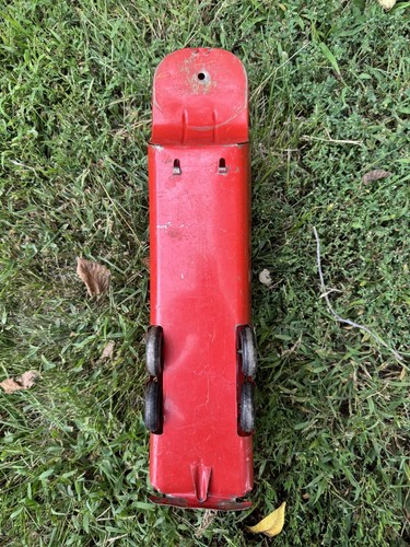 Marx 1950s Pressed Steel Deluxe Auto Transport - No Cars or Ramp - Picture 10 of 11