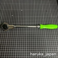 Snap-on Fhnfd100 38 Drive Green Hard Grip Round Swivel Ratchet Used Snap-on Fhnfd100 38 Drive Green Hard Grip Round Swivel Ratchet Used
