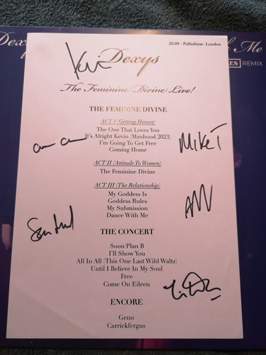 Dexys / Dutch Uncles - Dance With Me Remix - RSD 24 + signed Songsheet.