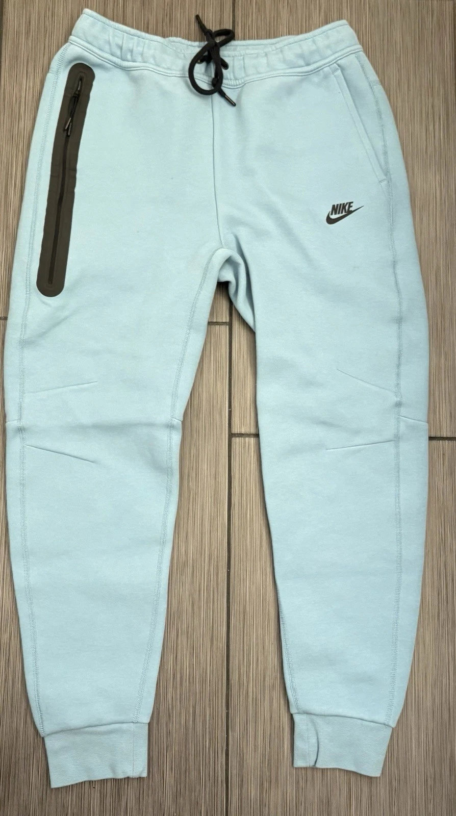 Nike Tech Fleece Slim-Fit Joggers Men's Medium FB8002-464 Aqua Blue Sweatpants