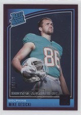 2018 Panini Donruss Rated Rookie Stat Line Season 10/99 Mike Gesicki #337 7zf