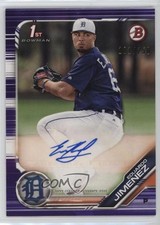 2019 Bowman Prospect Purple /250 Eduardo Jimenez #PA-EJ Auto 1oz2