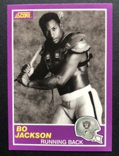 Bo Jackson 1989 Score Football Supplemental Card #384S Raiders NFL 
