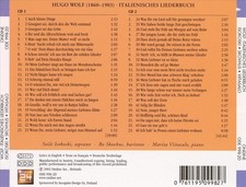 HUGO WOLF: ITALIENISCHES LIEDERBUCH NEW CD