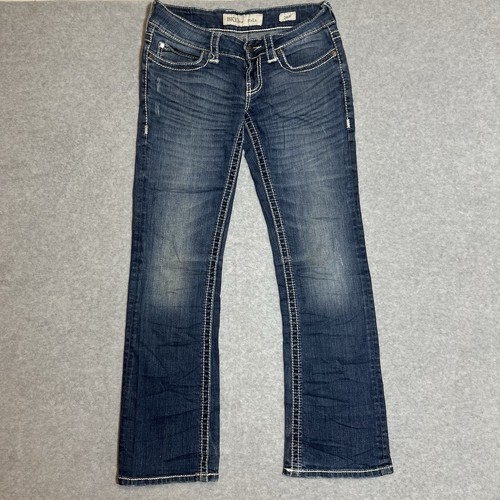 BKE Stella Denim Women’s Jeans Size 28R Low Rise Straight Leg Distressed