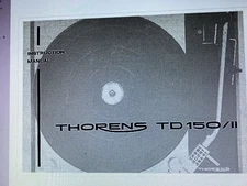 Thorens Td 150 2  User Manual Digital