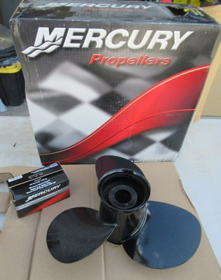 #ad F11 Mercury 48 854340A45 Black Max Prop 14 X 9quot; OEM New Factory Boat Parts $148.49