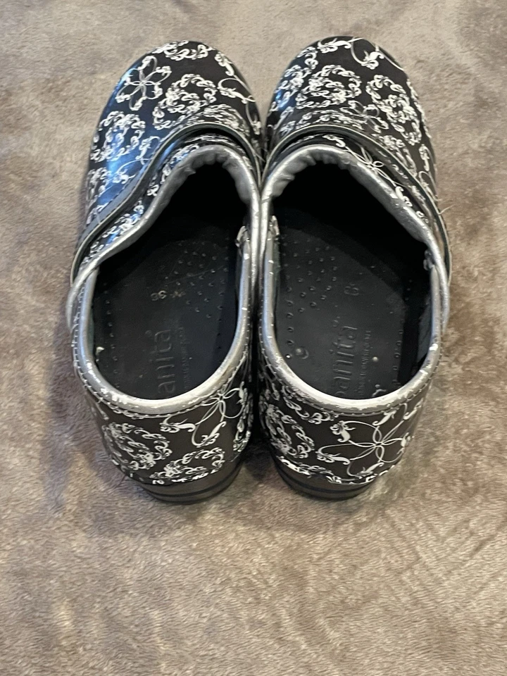 Zuecos Sanita Dansko blanco y negro talla 36 Foto 2 de 4