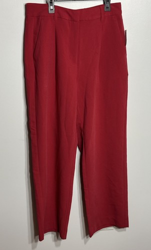 Old Navy Hose Taylor Wide Leg Pants Extra High Rise Damen Large rot NEU