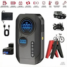 Car Jump Starter With Air Compressor Booster Jumper Power Bank Car Battery Hot