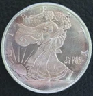1/2 oz APMEX Walking Liberty Silver Round Toning