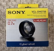 BRAND NEW Sony VCL-DH0758 Wide Angle Conversion Lens - Black - FREE SHIPPING