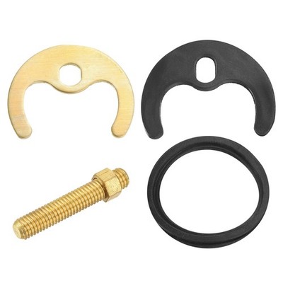 1 Set Faucet Fixing Bracket Faucet Horseshoe Double Hole Stainless Steel Brass
