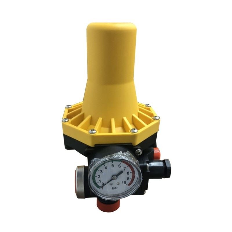 Controlador de presión de bomba de agua impermeable 10A 220V-240VAC IP65 con manómetro