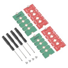 4Pcs M2 M.2 NGFF/NVME Length Extend Adapter for PC Computer Case Red Green