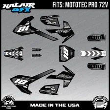 Graphics Kit for MotoTec Pro 72v (All Years) Rebel Series - WHITE