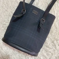 Burberry  Bucket Bag sholder bog Canvas navy nova check vintage  From Japan