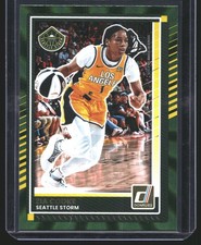 Zia Cooke 2025 Donruss WNBA Green Laser Seattle Storm