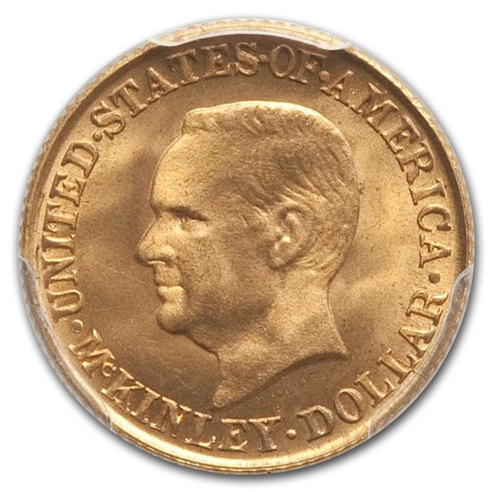 1916 Gold $1.00 McKinley MS-66+ PCGS - Image 2 of 3
