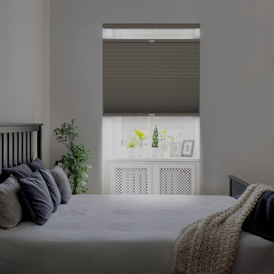 Dez Furnishings Cordless 1.5 Blackout Top Down Bottom Up Cellular Shade Energy
