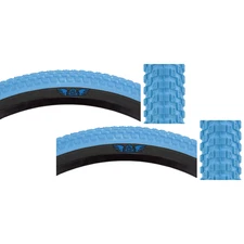 Pack of 2 SE Bikes Cub 24x2.0 Clincher Wire TPI 65 LBu/Black Reflective BMX Bike