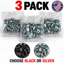 3 Pack PC Computer Case Screw Kit Motherboard Standoffs HDD SSD GPU Black Silver