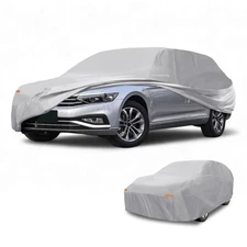 Car Cover Waterproof All Weather Silver Tone Fit for Wagon Length 177" to 190"