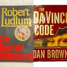 2 Books! The Bourne Ultimatum & The Da Vinci Code - Hardback Book