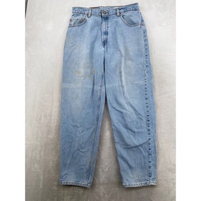Levi's 560 Loose Fit Tapered Leg Mens W36 L32 Light Blue Vintage Distressed USA